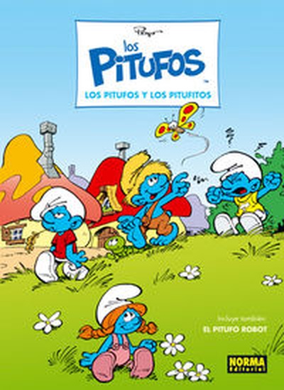 cubierta Los pitufos y los pitufitos