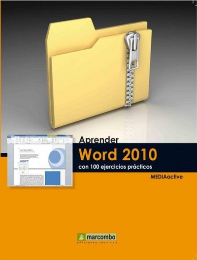 cubierta Aprender Word 2010 con 100 ejercicios prácticos