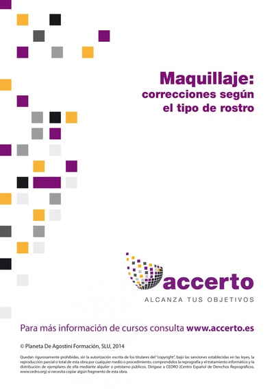 cubierta Maquillajes, correcciones según el tipo de rostro