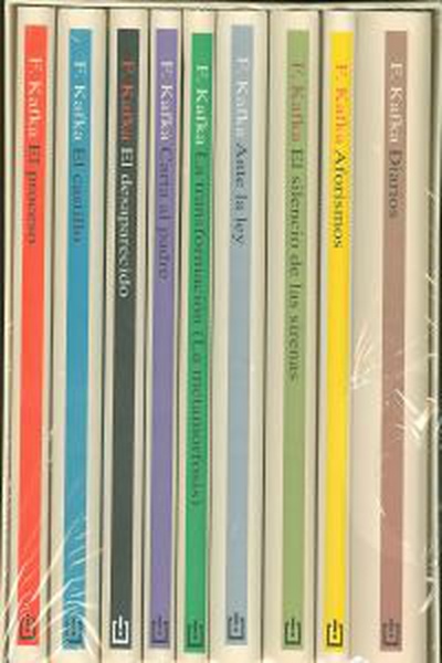 cubierta Obra completa de kafka.(estuche 9 vols.)