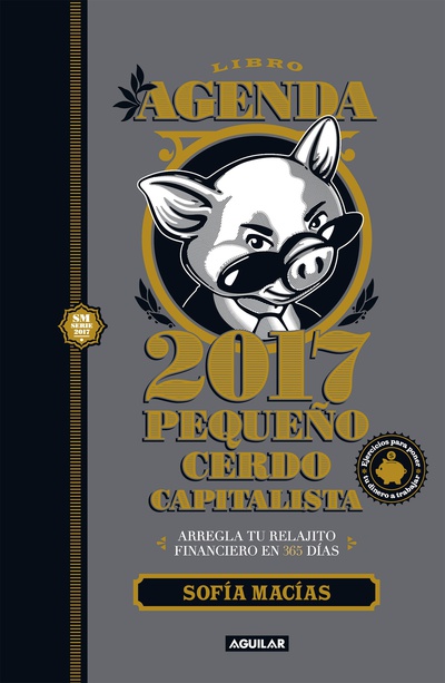 cubierta Libro agenda Pequeño cerdo capitalista 2017