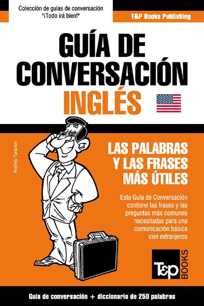 cubierta Guía de Conversación Español-Inglés y mini diccionario de 250 palabras