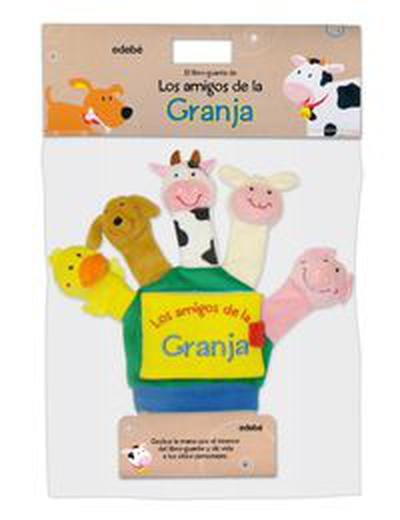 cubierta Mis amigos de la granja (libro guante con títeres de dedo)