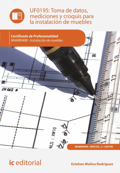 cubierta Toma de datos, mediciones y croquis para la instalación de muebles. MAMR0408