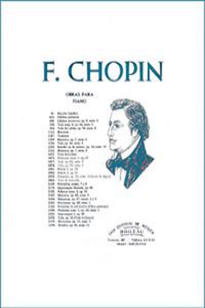 cubierta Celebre nocturno op.9 numero 2